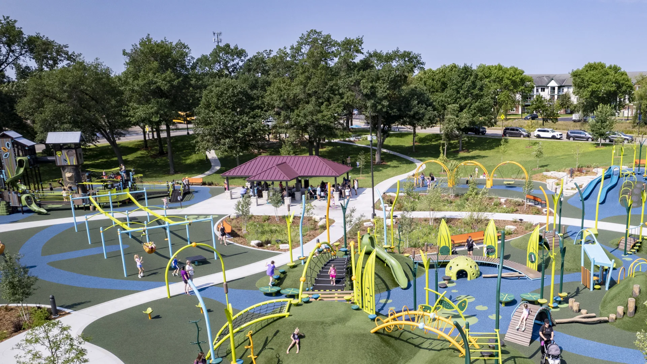 Delano's Landscape Structures builds some of the biggest playgrounds